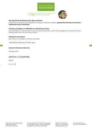 Meersalz Nasen-Spray 20 ml