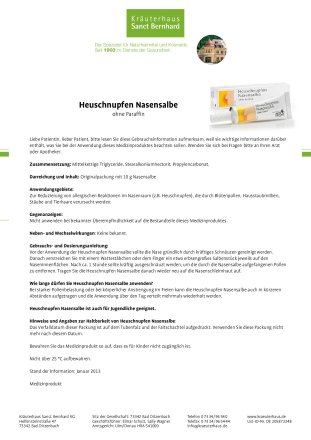 Heuschnupfen-Nasensalbe  10 g