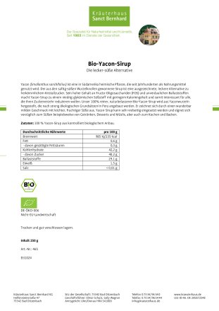 Bio-Yacon-Sirup 250-g-Glas