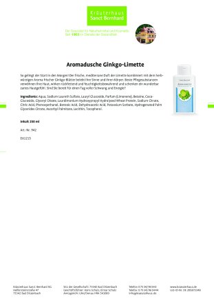 Aroma-Set Ginkgo-Limette  2 x 250 ml