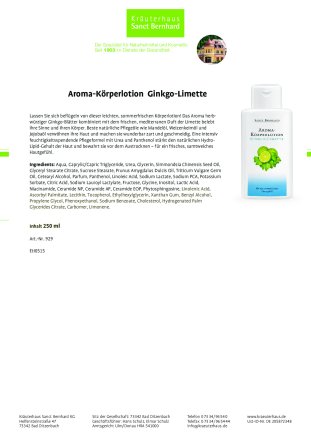 Aroma-Set Ginkgo-Limette  2 x 250 ml