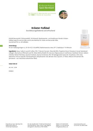 Kräuter-Fußbad 500 ml