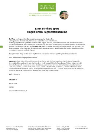 Ringelblumen-Regenerationscreme 200-ml-Dose