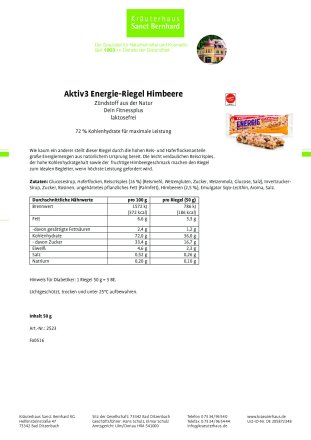 Energie Reis-Riegel Himbeere: 50-g-Riegel