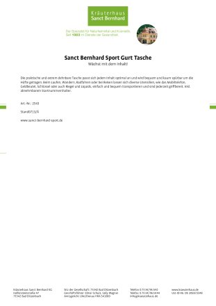 Gurt-Tasche bis zu 300% dehnbar