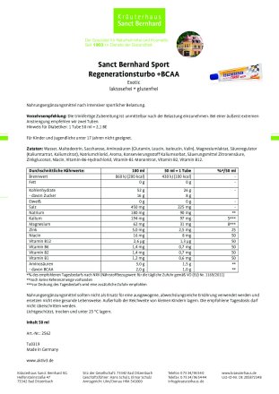 Regenerations-Turbo +BCAA Geschmack: Exotic 18er-Packung