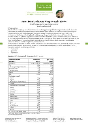 Whey-Protein 100 % 1000-g-Eimer