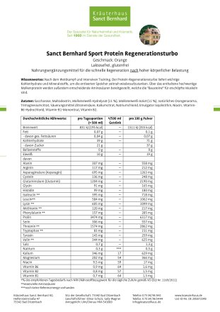 Protein Regenerationsturbo Granatapfel: 750-g-Dose