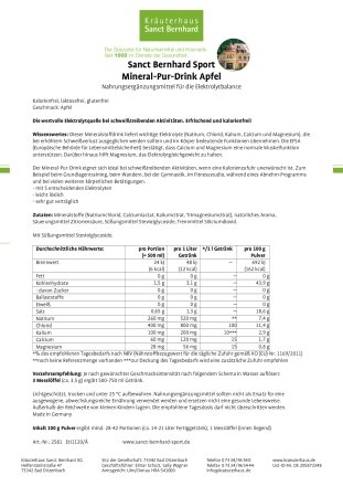 Mineral-Pur-Drink Zitrone: 100-g-Packung