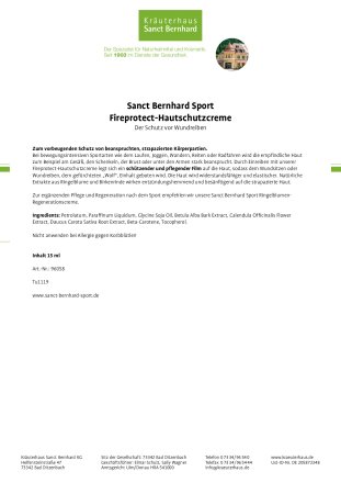 Fireprotect-Hautschutzcreme 100-ml-Tube