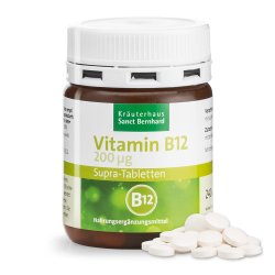 Vitamin-B12-Supra-200 µg-Tabletten 240 Tabletten für 4 bis 8 Monate