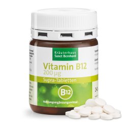 Vitamin-B12-Supra-200 µg-Tabletten 240 Tabletten für 4 bis 8 Monate