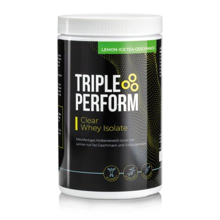 Triple Perform Clear Whey Isolate Lemon Ice Tea: 400-g-Dose