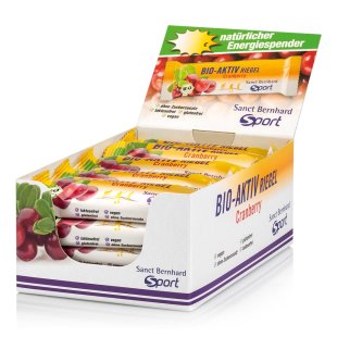 Bio-Aktiv-Riegel Cranberry: 40-g-Riegel