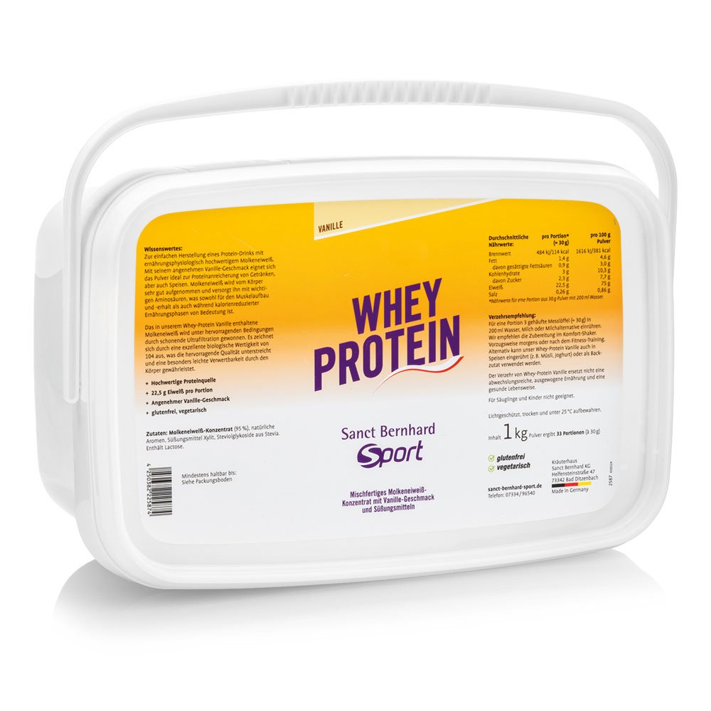 Whey-Protein Vanille Whey-Protein Vanille 1000-g-Eimer