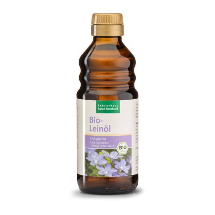 Bio-Leinöl 250-ml-Flasche