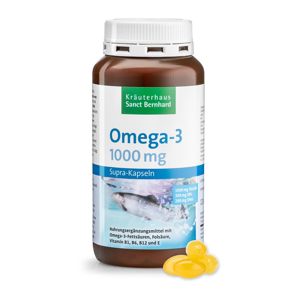 Omega-3 supra-1000mg-Kapseln 120 Kapseln für 2 Monate