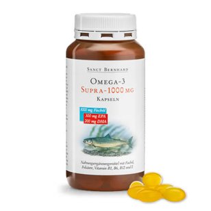 Omega-3 supra-1000mg-Kapseln 120 Kapseln für 2 Monate