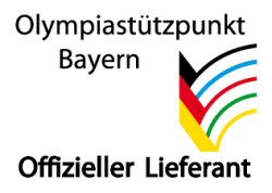 Logo Olympiastützpunkt Bayern mit Hinweis „Offizieller Lieferant“